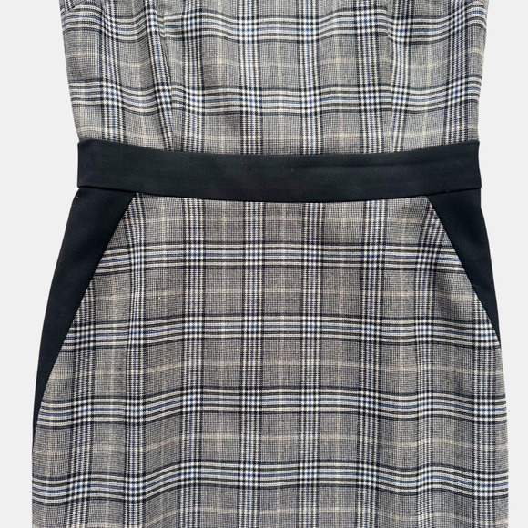 Brooks Brothers Red Fleece Plaid wool blend Sheath Dress Professional Sz 0 - Picture 6 of 15